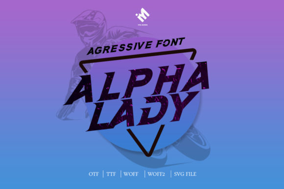 Alpha Lady Font: Bold Slab Serif for Crafters