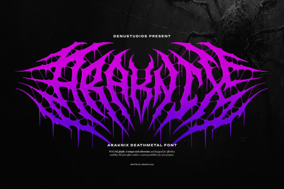 Araknix: A Sinister Display Font for Bold Web Design