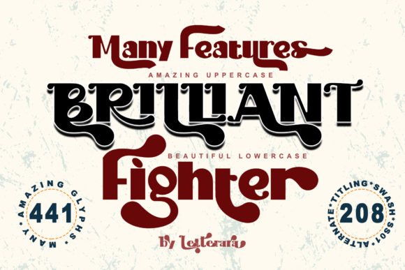Brilliant Fighter Font for Crafters