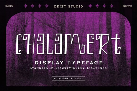 Chalamert: A Spooky Slab Serif Font for Makers