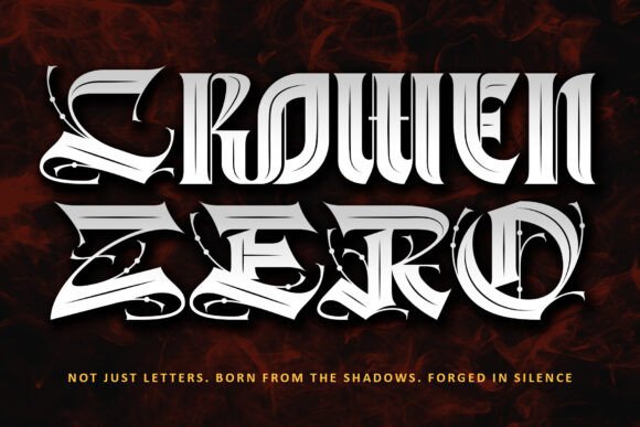 Crowen Zero: A Bold Blackletter Typeface for Editorial Impact