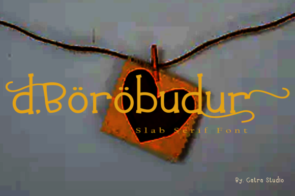 D Borobudur: A Bold Slab Serif Font for Makers