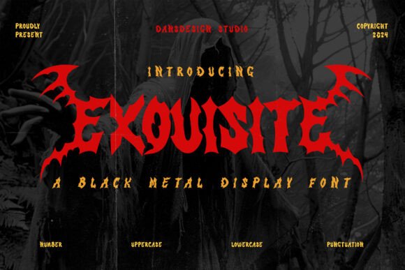 Exouisite: A Sharp Blackletter Typeface for Editorial Impact