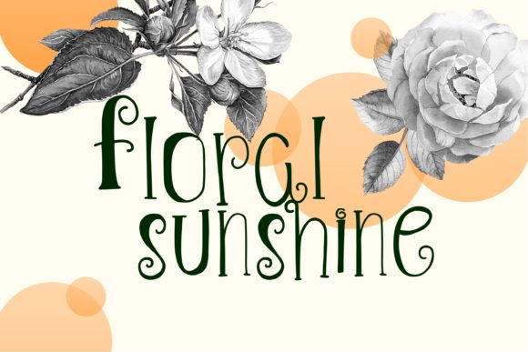 Floral Sunshine: A Slab Serif Font for Editorial Warmth