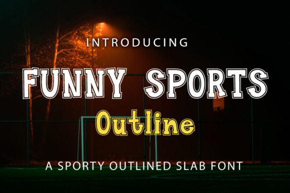 Funny Sports Outline Font for Bold Brands