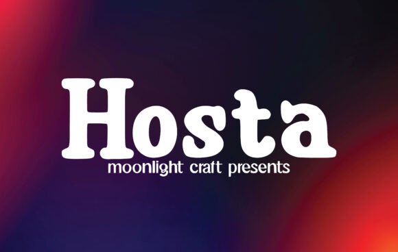 Hosta Font: Elevating Web Design with Handwritten Blackletter Style