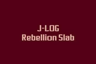 J-LOG Rebellion Slab: A Bold Typeface for Handmade Brands
