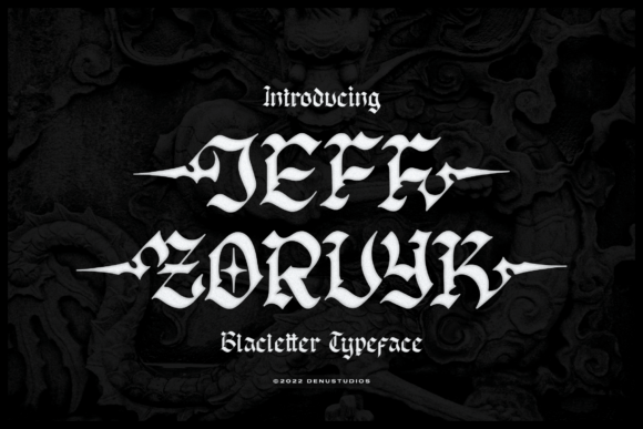 Jeff Zorvyk: A Bold Blackletter Font for Your Brand