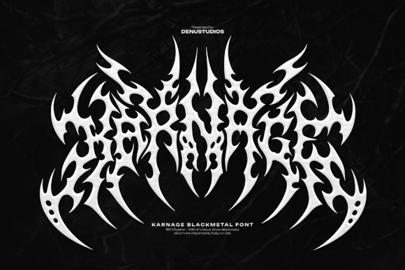 Karnage: A Blackletter Display Font for Bold Web Design