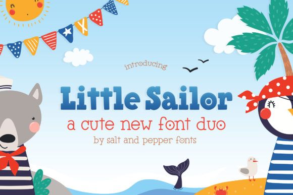 Little Sailor Duo Font for Business Branding