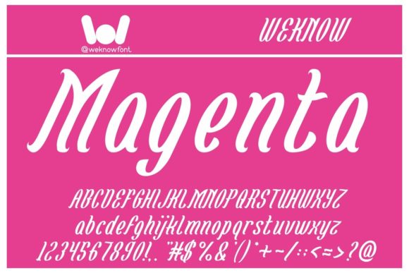 Magenta Flower: A Bold Slab Serif Font for Web Design