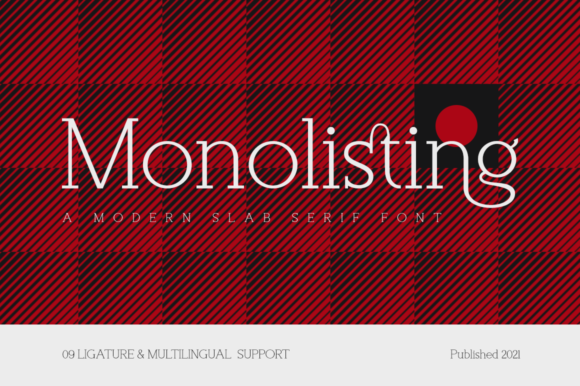 Monolisting: A Slab Serif Font for Modern Web Design