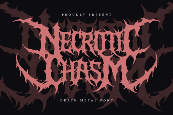 Necrotic Chasm: A Bold Blackletter Font for Editorial Impact