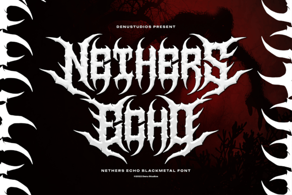 Nethers Echo: A Bold Blackletter Typeface for Editorial Impact