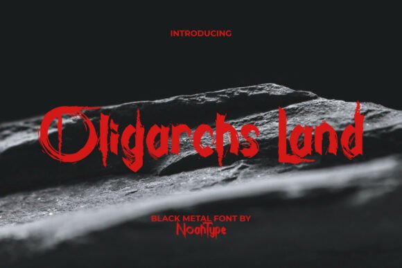 Oligarchs Land Font: A Bold Blackletter for Brand Identity