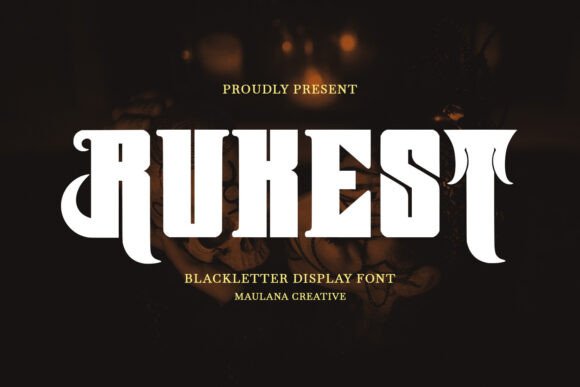 Rukest: A Modern Victorian Display Font for Makers