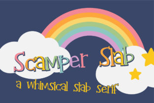 Scamper Slab: A Whimsical Serif Font for Editorial Design