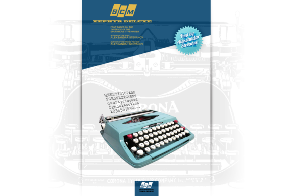 SCM Zephyr Deluxe: A Typewriter Slab Serif for Bold Branding
