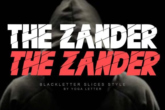The Zander: A Bold Blackletter Font for Modern Branding