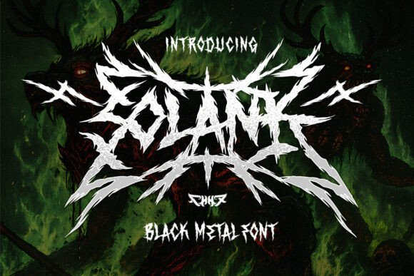 Unleash Boldness with Solank: A Blackletter Font for Makers