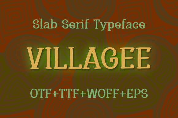Villagee: The Perfect Slab Serif Font for Crafters